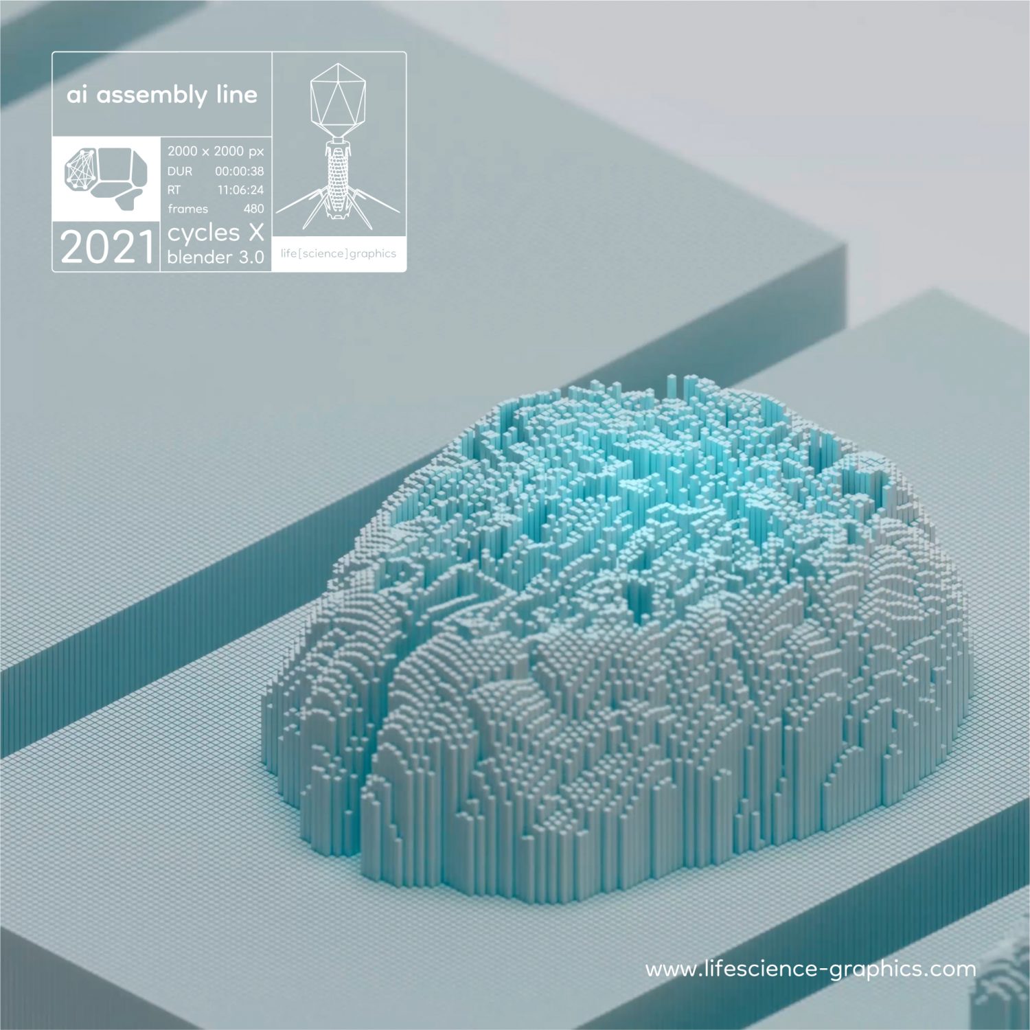 biotech graphic design 3d animation